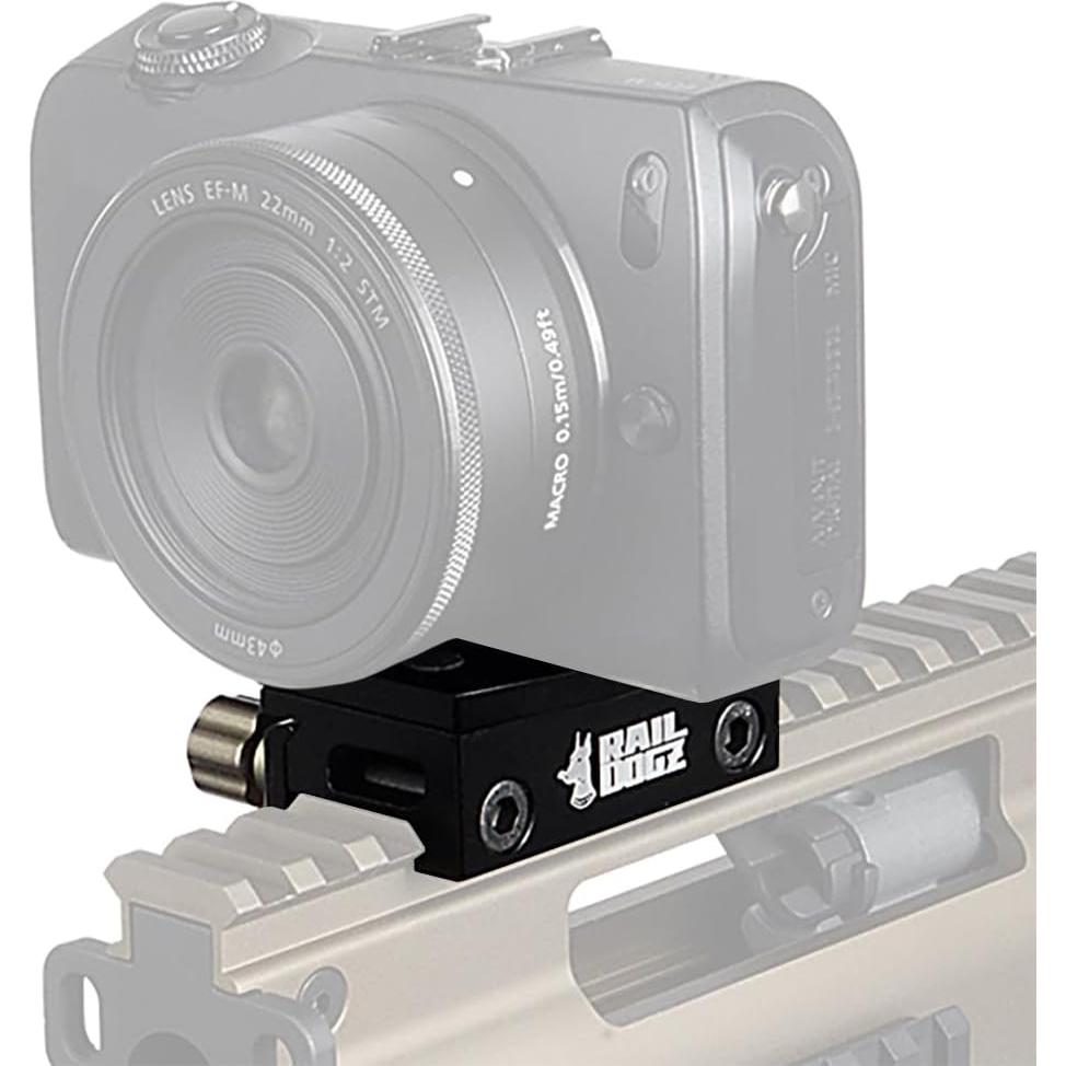 Montaje de Cámara Fotodiox RAIL DOGZ para Riel Picatinny