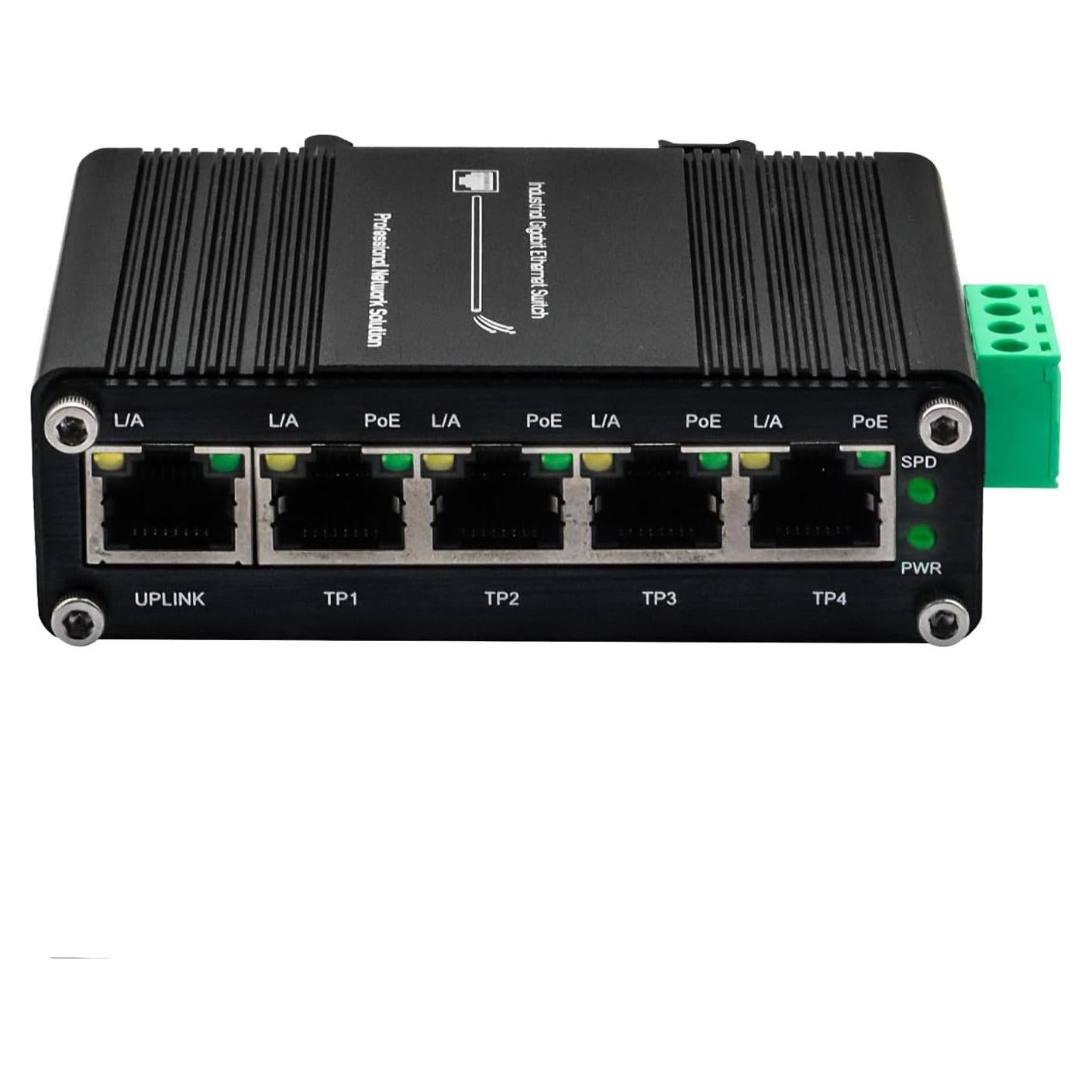 Mini Switch Ethernet Gigabit PoE 5 Puertos TenxoxneT