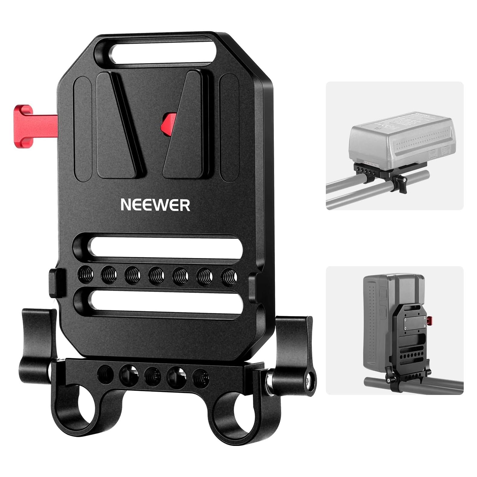 Placa de Batería V Mount NEEWER ST43 con Sujeción 15mm