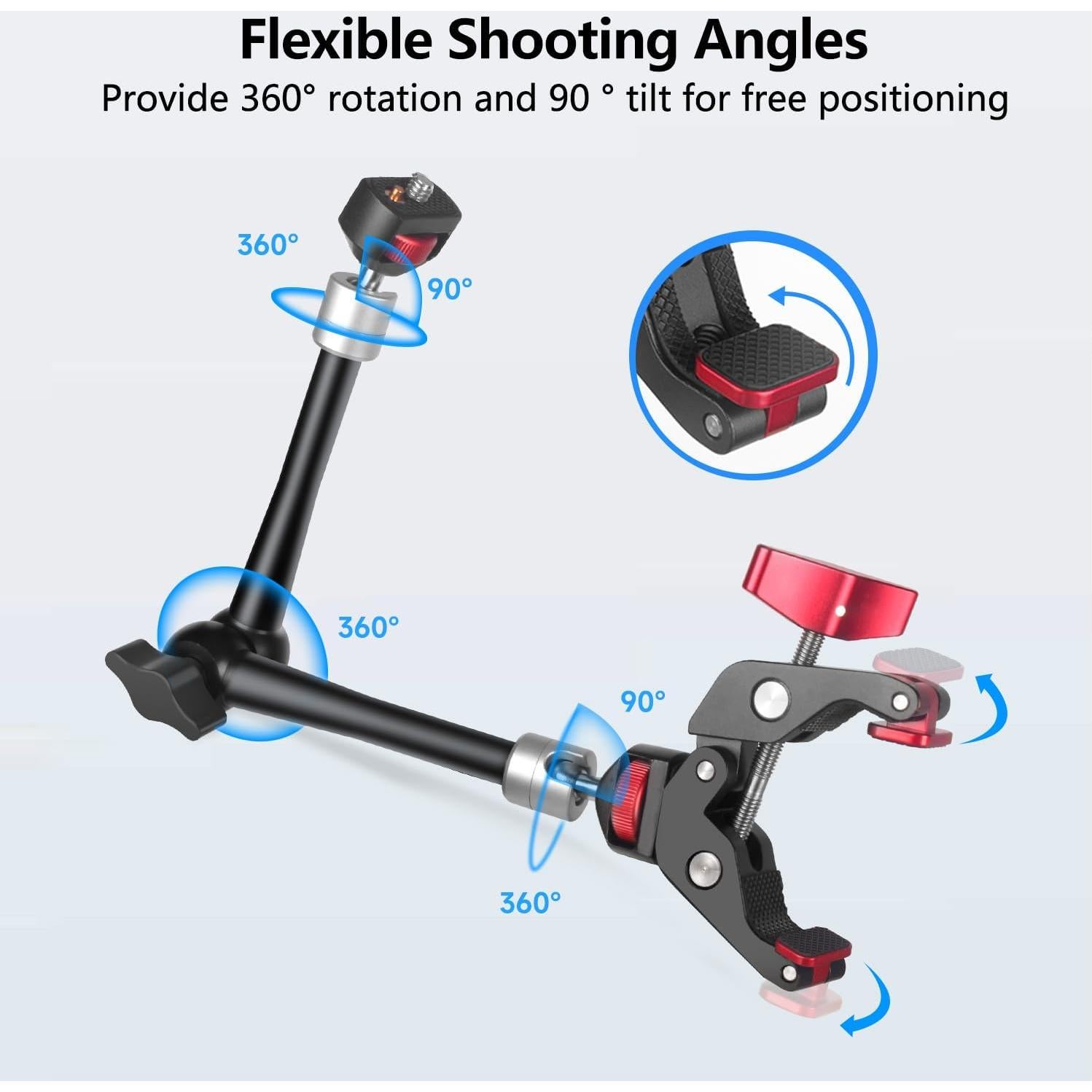 Brazo Mágico HEMMOTOP MS02 28 cm Carga 2.5 kg Ajustable