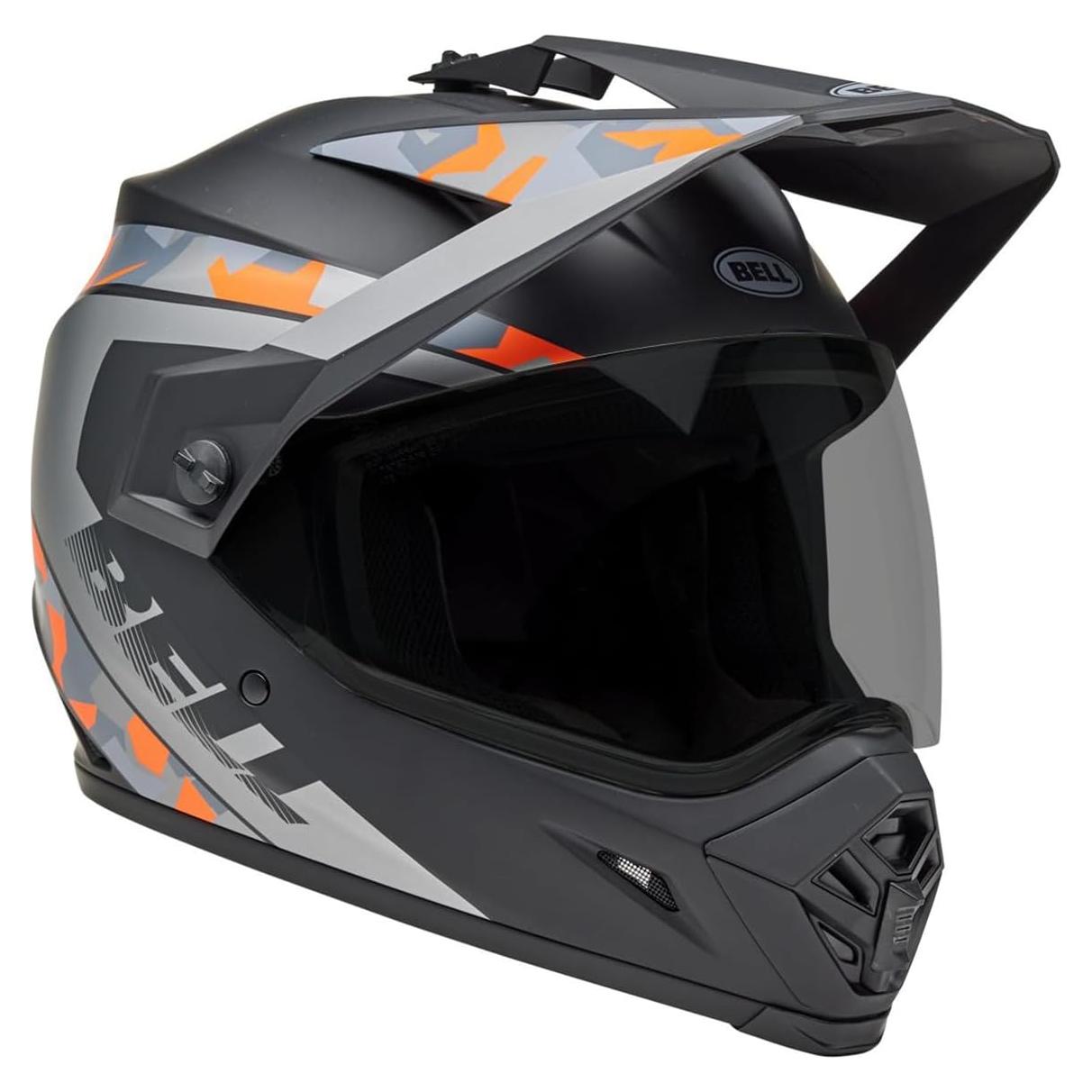 Casco Bell MX-9 Aventura MIPS Negro Mate Camo Naranja