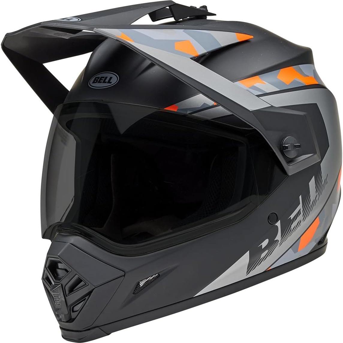 Casco Bell MX-9 Aventura MIPS Negro Mate Camo Naranja