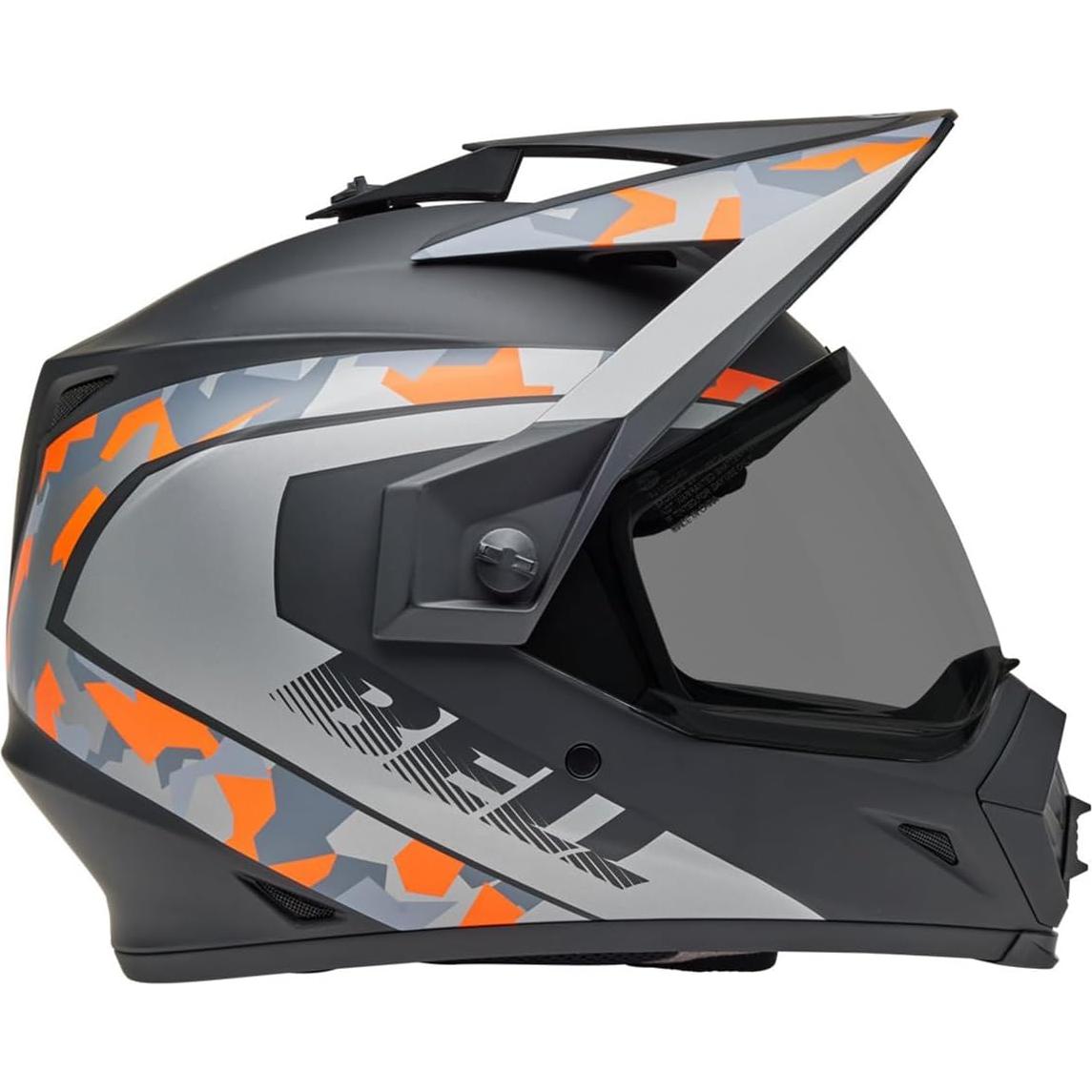 Casco Bell MX-9 Aventura MIPS Negro Mate Camo Naranja