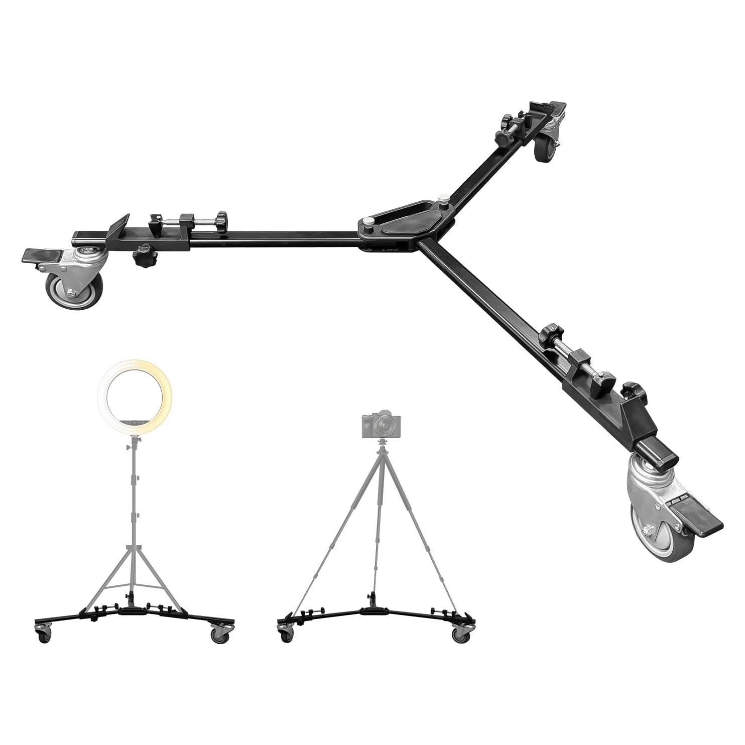 Ruedas Dolly Ajustables LimoStudio para Trípode - 4.46 kg