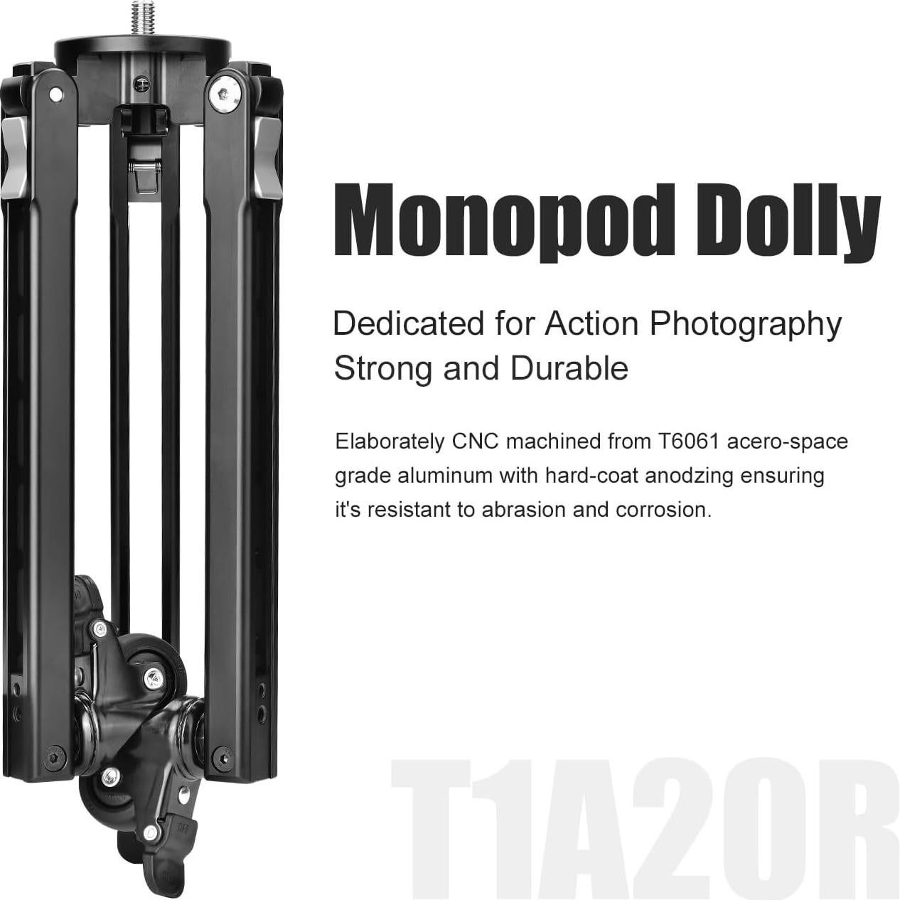 Dolly Monopod Sunwayfoto T1A20R Soporte Rodante 50kg