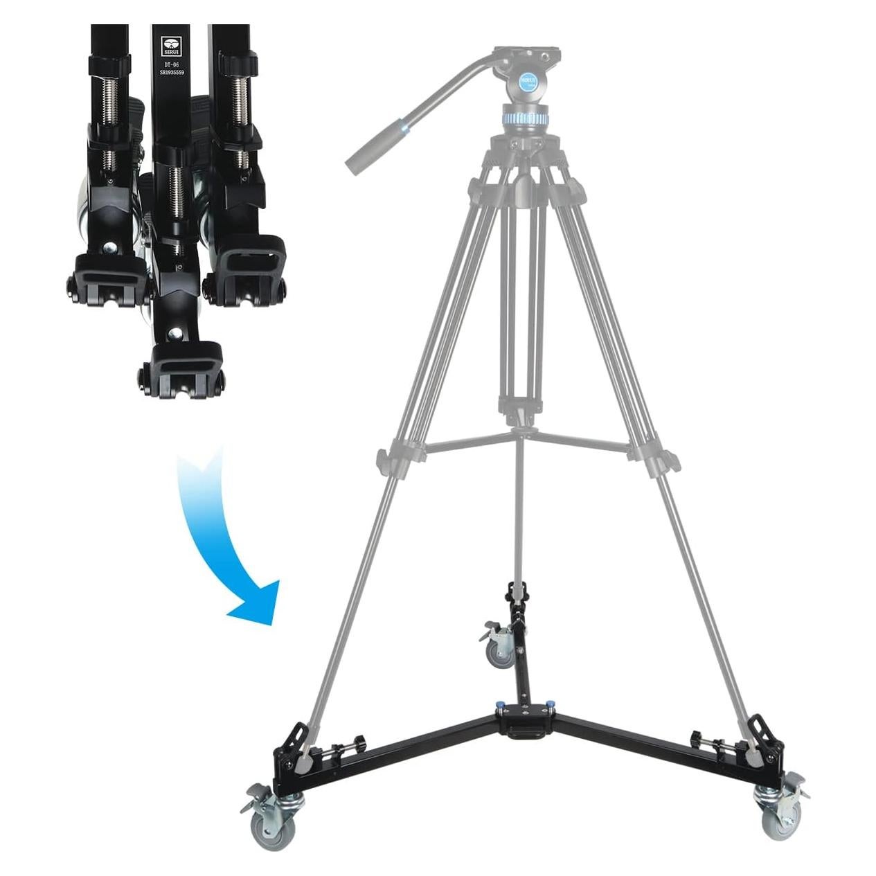 Carro de trípode SIRUI DT-06 para video - Carga 50kg