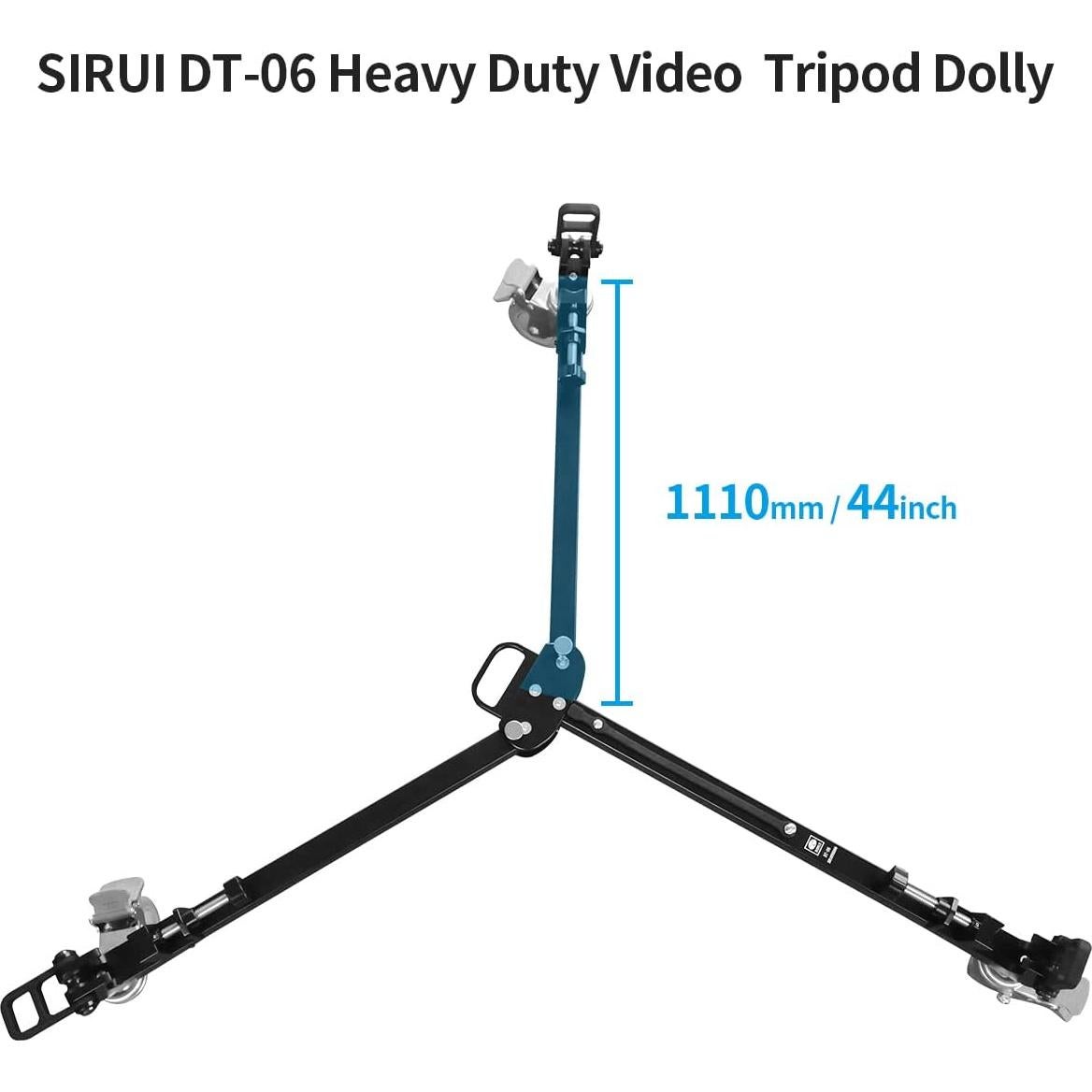 Carro de trípode SIRUI DT-06 para video - Carga 50kg