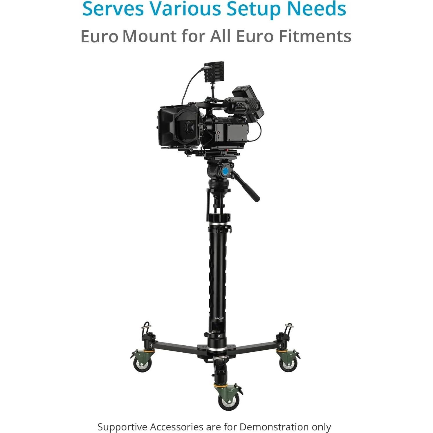 Dolly de Estudio Proaim para Trípodes - Construcción Robusta