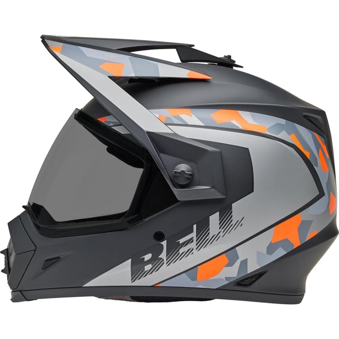 Casco Bell MX-9 Aventura MIPS Negro Mate Camo Naranja