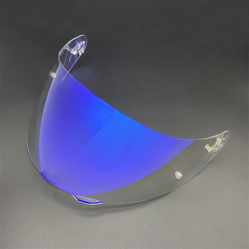 Visera KMAN para Casco AGV K3 K5S Protección UV Azul