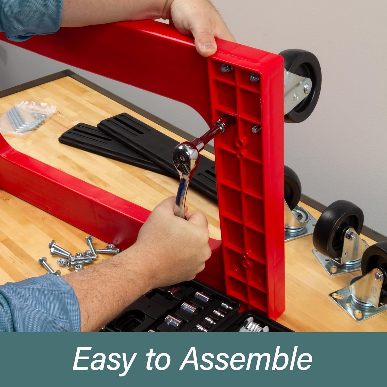 Carro de Muebles Akro-Mils RMD3018RC4PAR 1200 kg 76.2x45.72 cm Rojo