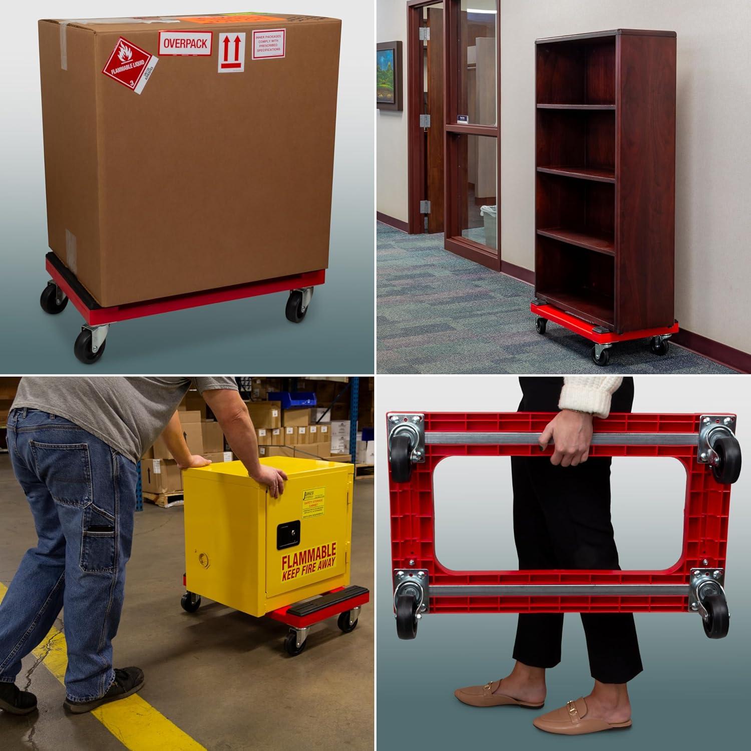 Carro de Muebles Akro-Mils RMD3018RC4PAR 1200 kg 76.2x45.72 cm Rojo