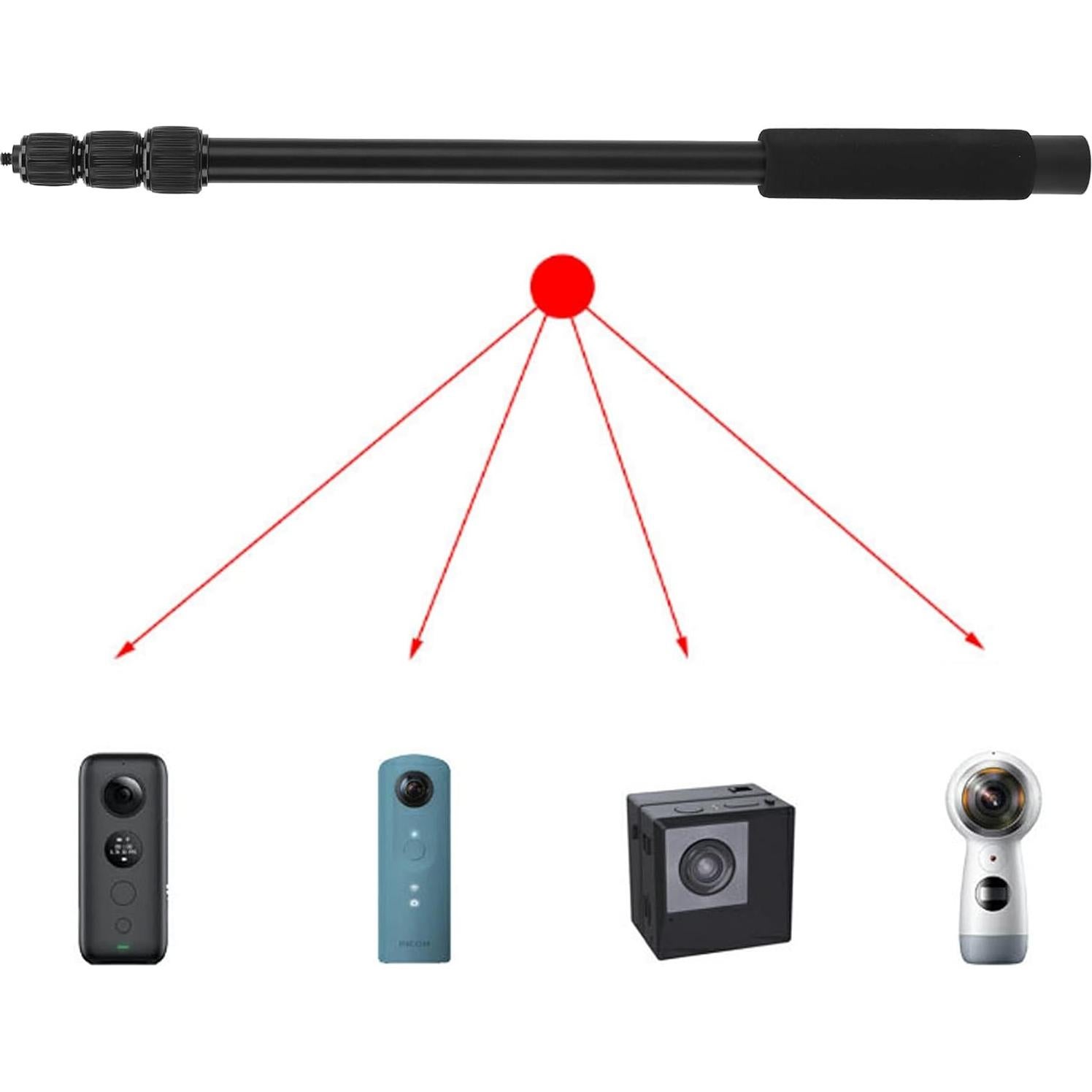 Brazo de Micrófono Extensible Hightseck 5 Secciones 39-155cm