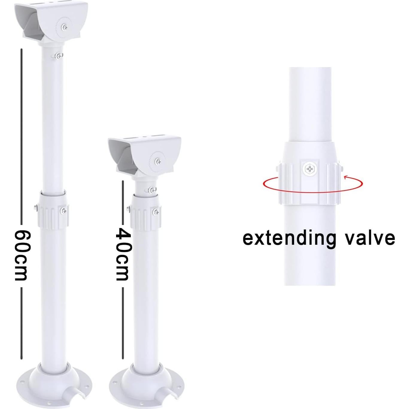 Soporte de Montaje Extensible WiTi para Cámaras de Seguridad 40-60 cm