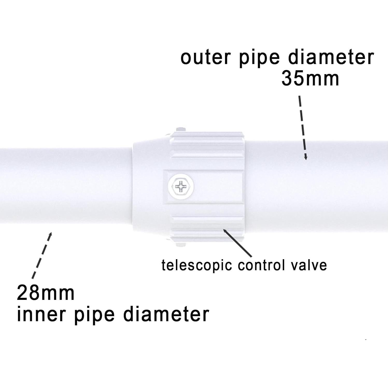 Soporte de Montaje Extensible WiTi para Cámaras de Seguridad 40-60 cm