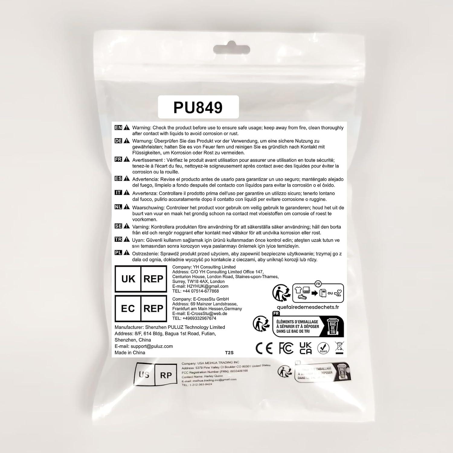 Soporte de Doble Cámara PULUZ con Abrazadera y Cabeza de Bola