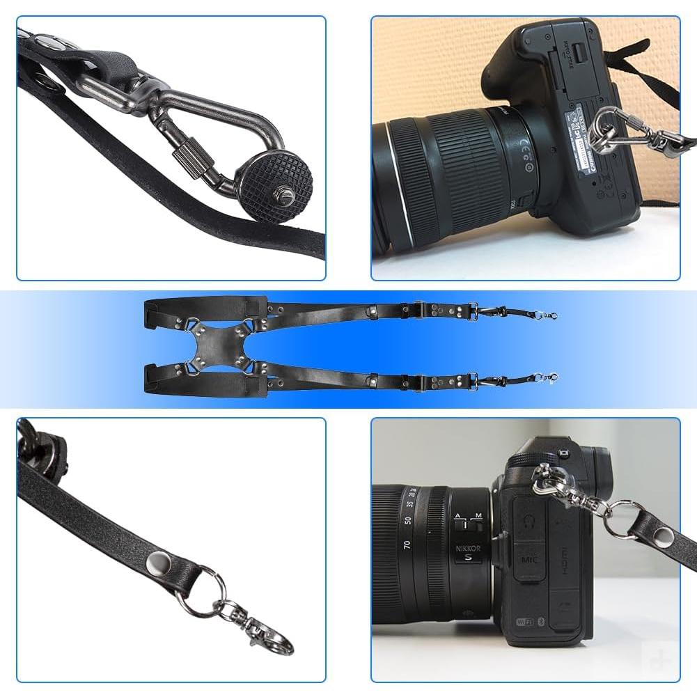 Arnés de Doble Cámara Leopacat con Correa Ajustable y Seguridad