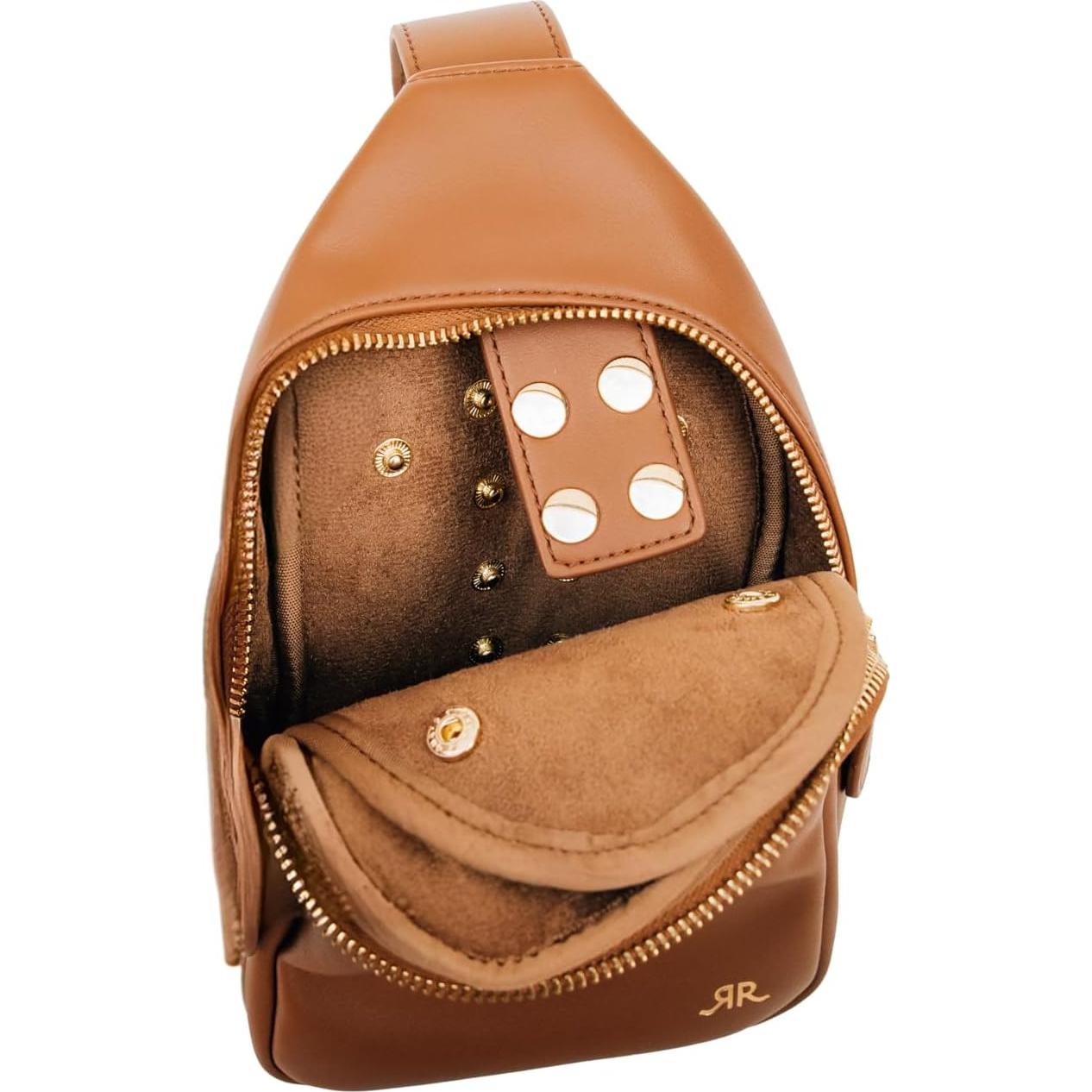 Arnés Doble para Cámara Ruby+Rae con Bolsa Cruzada Gris