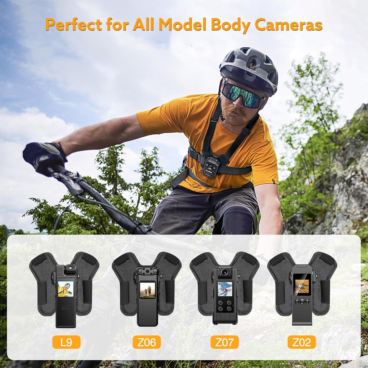 Soporte de pecho ajustable Losfom para cámara corporal