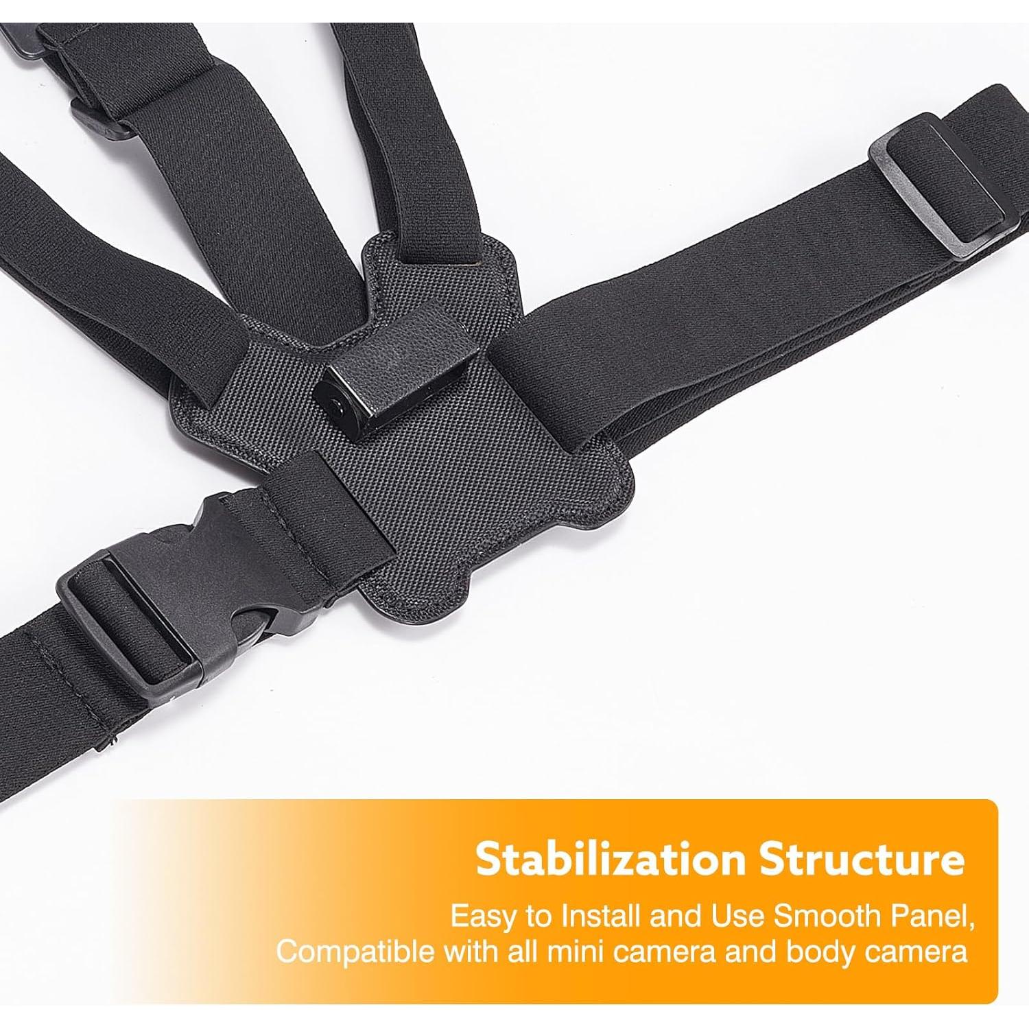 Soporte de pecho ajustable Losfom para cámara corporal