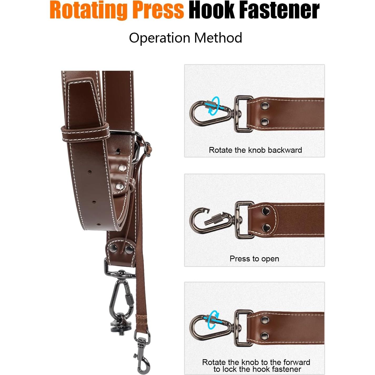 Cinturón de cámara Cwatcun 2.0 Café para DSLR y SLR