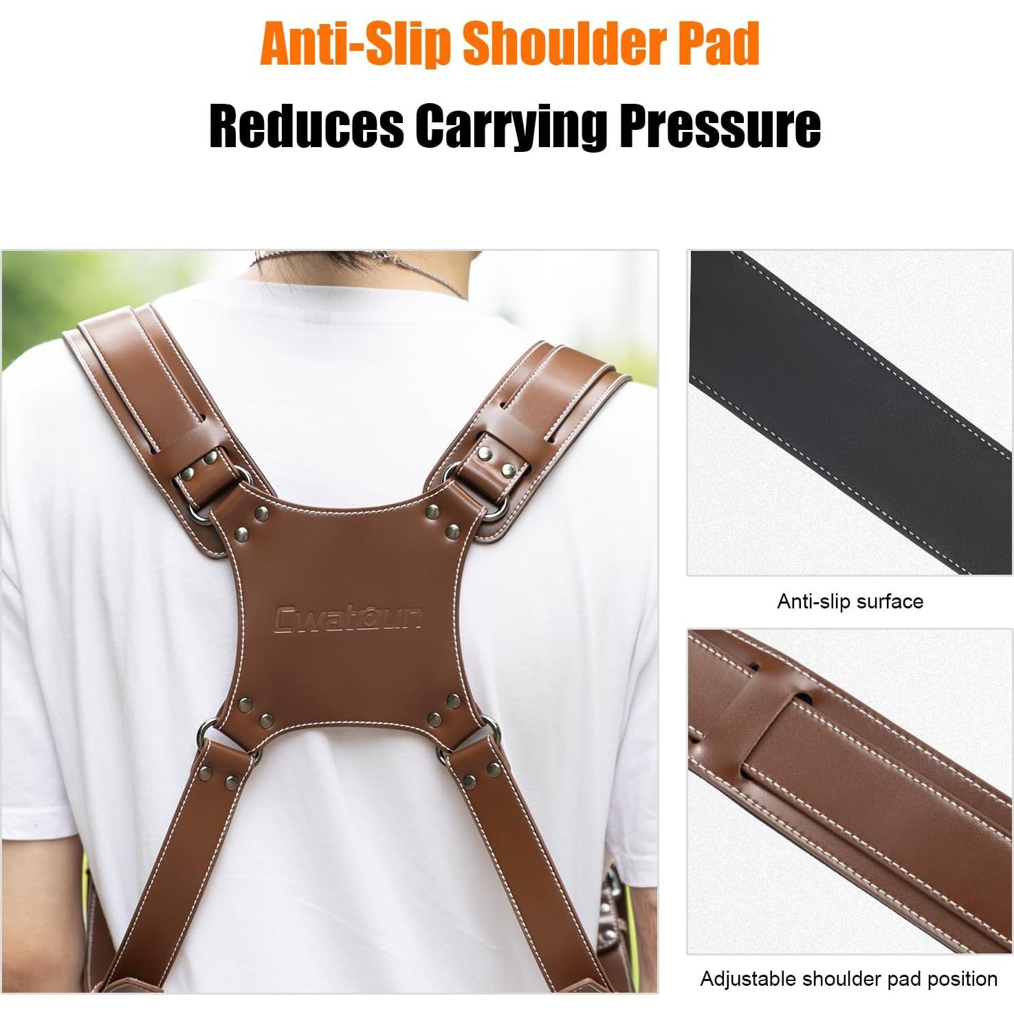 Cinturón de cámara Cwatcun 2.0 Café para DSLR y SLR