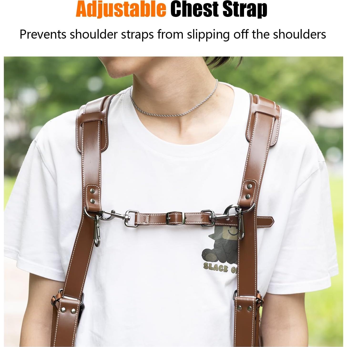 Cinturón de cámara Cwatcun 2.0 Café para DSLR y SLR