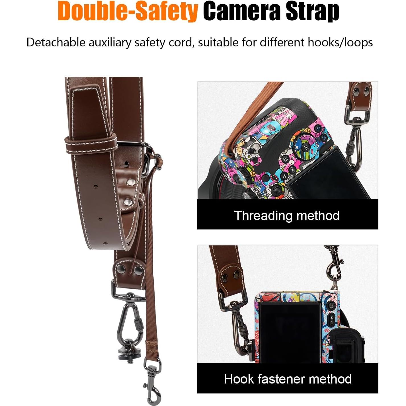 Cinturón de cámara Cwatcun 2.0 Café para DSLR y SLR