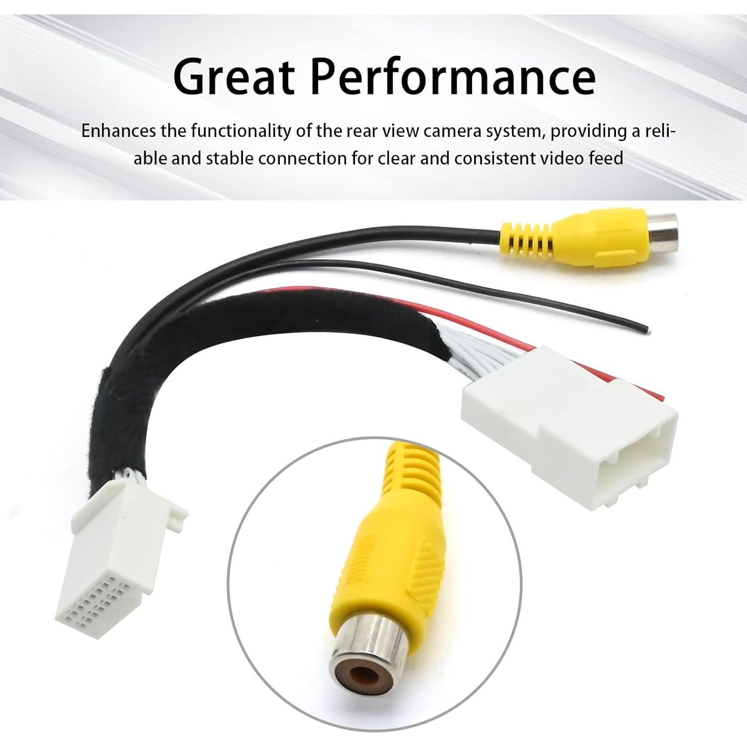 Adaptador de Conector de Cámara de Visión Trasera Saihisday 16 Pines