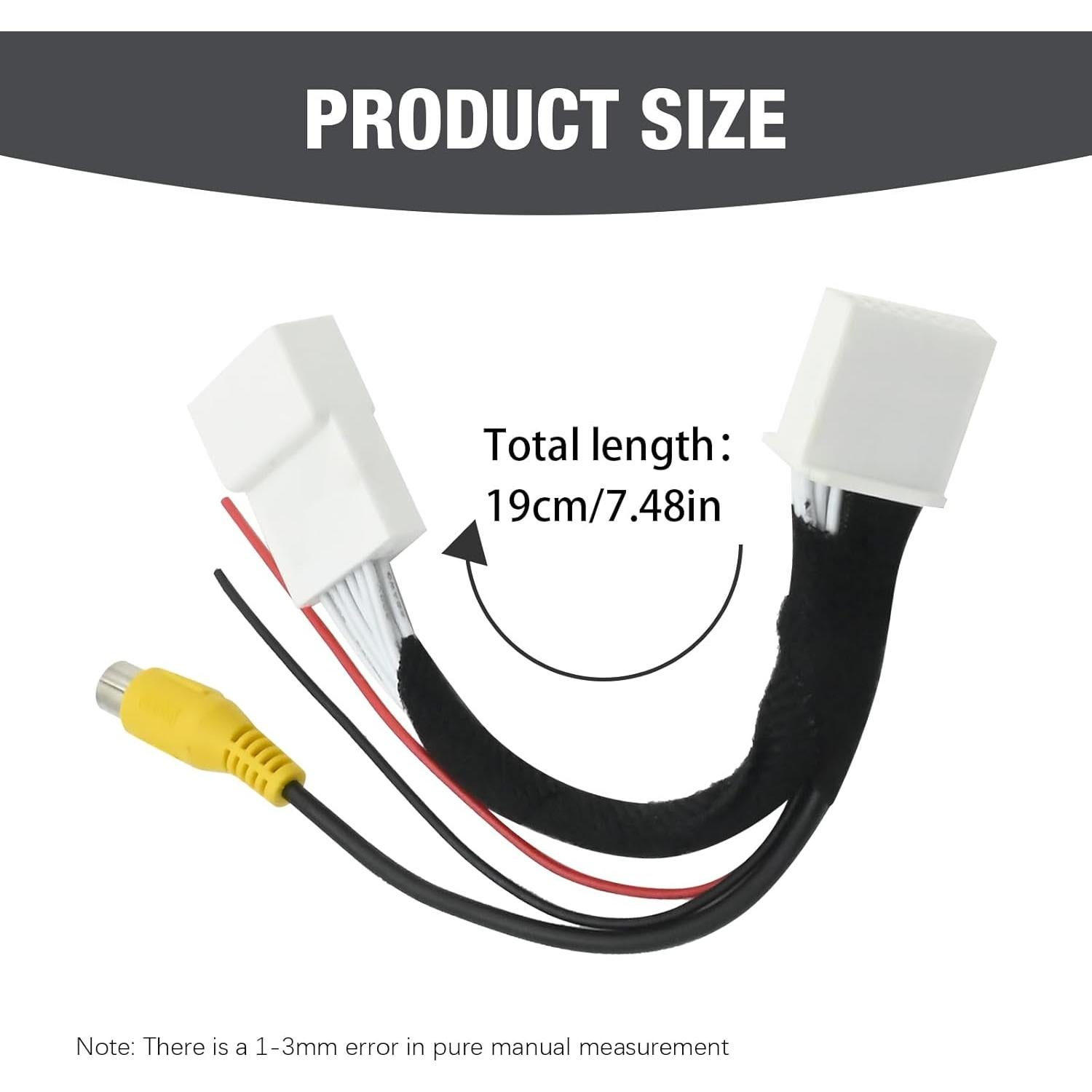 Adaptador de Conector de Cámara de Visión Trasera Saihisday 16 Pines