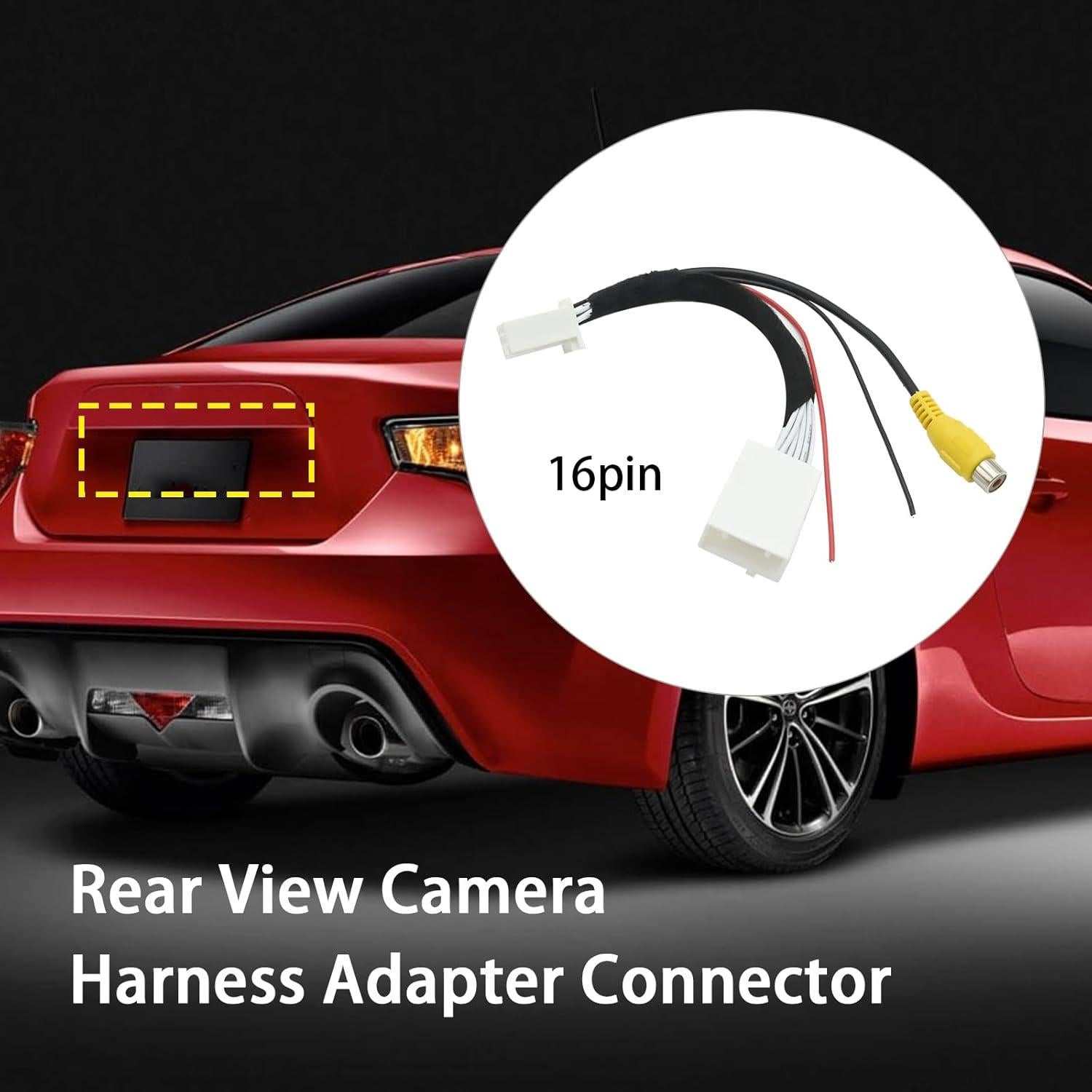 Adaptador de Conector de Cámara de Visión Trasera Saihisday 16 Pines