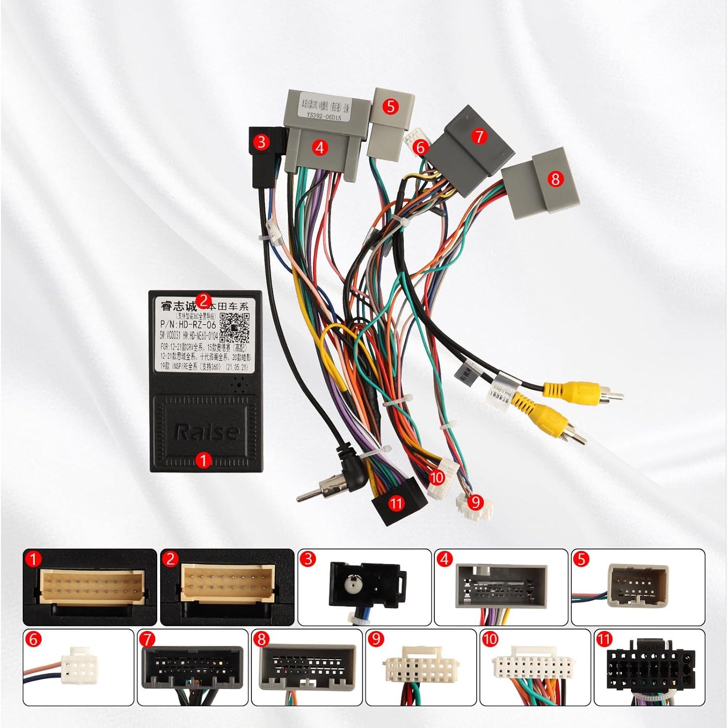 Arnés de cable de radio Honda CRV 2015-2016 y Civic 2014-2015