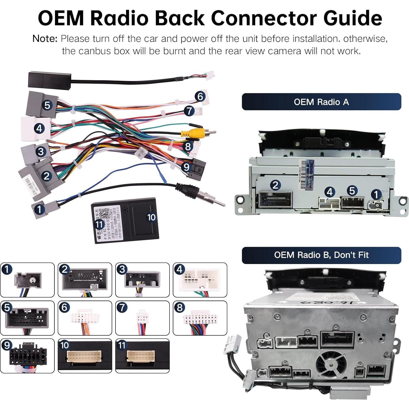 Arnés de Cable de Radio Honda CRV 2012-2016 + Adaptador Canbus