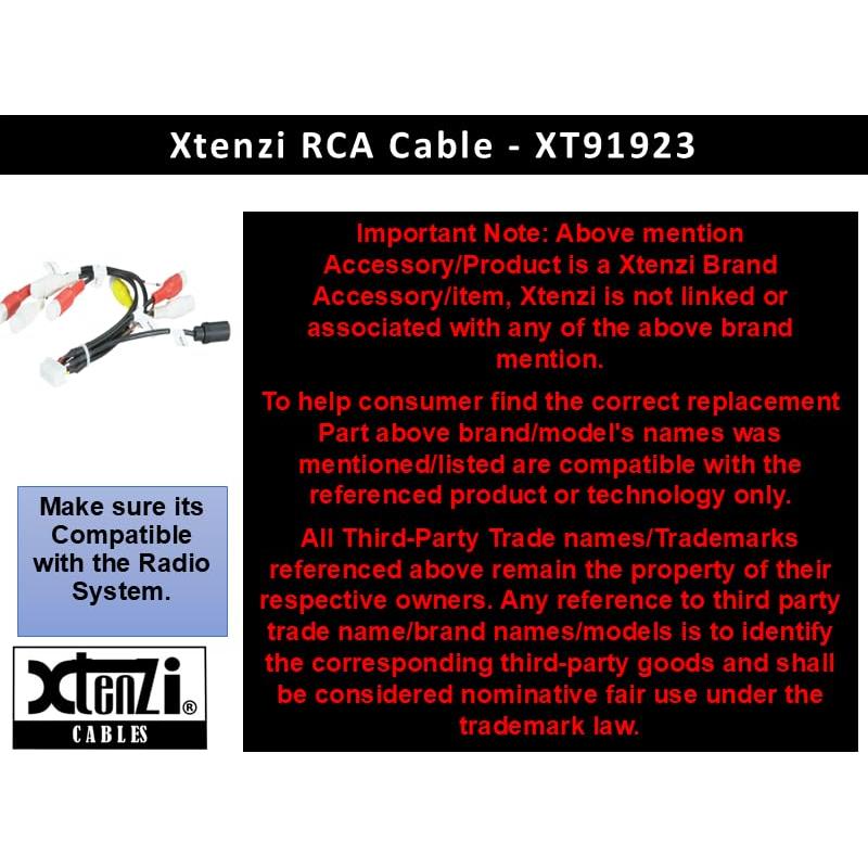 Arnés de Cable RCA Xtenzi XT91923 Compatible Alpine ILXF409 ILXF411