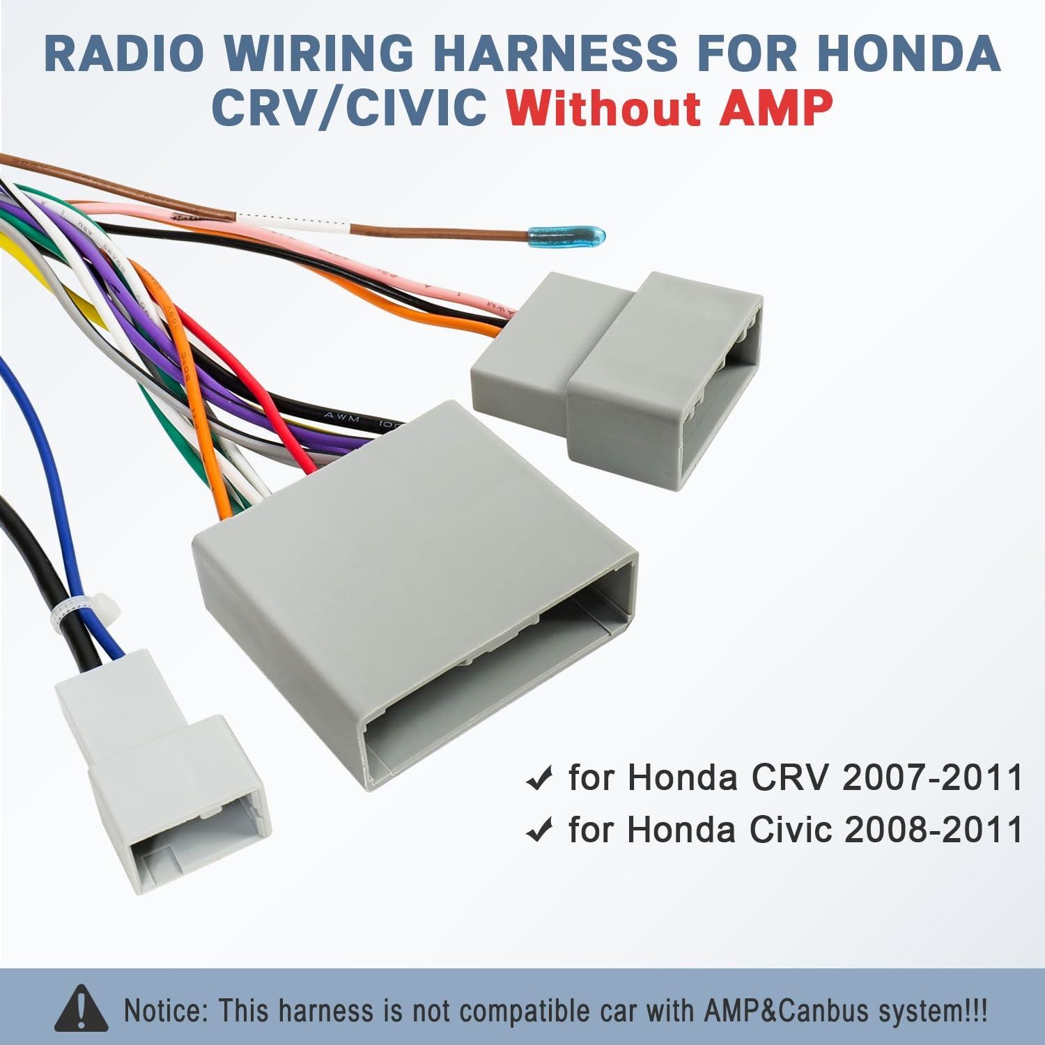 Arnés de cableado de radio Honda CRV 2007-2011 y Civic 2008-2011