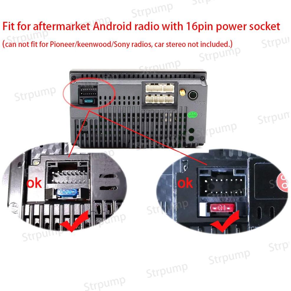 Conector de 16 pines para radio de coche Strpump Chevrolet/GMC