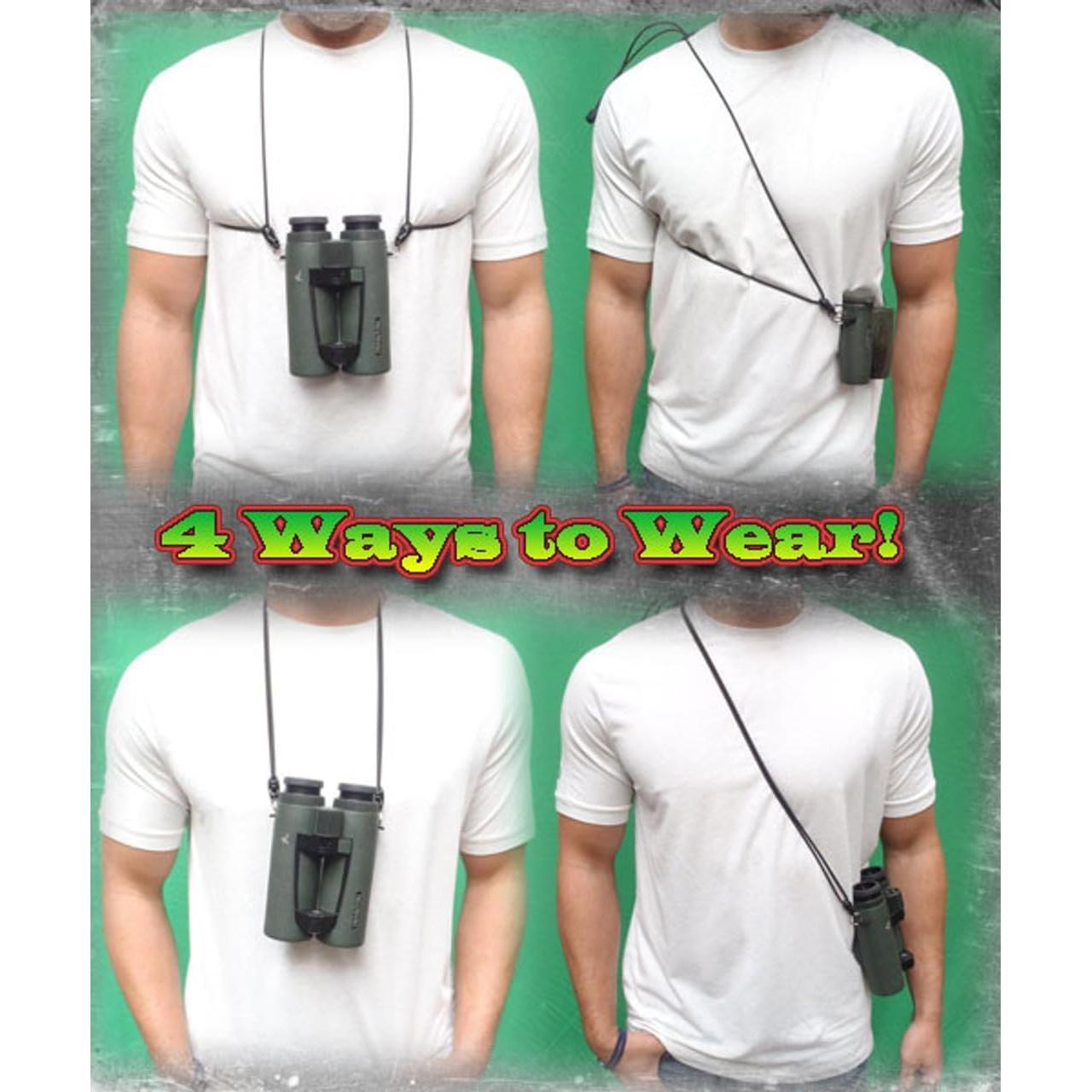 Arnés de Prismáticos Ultraligero RICK YOUNG - Ajustable Oliva