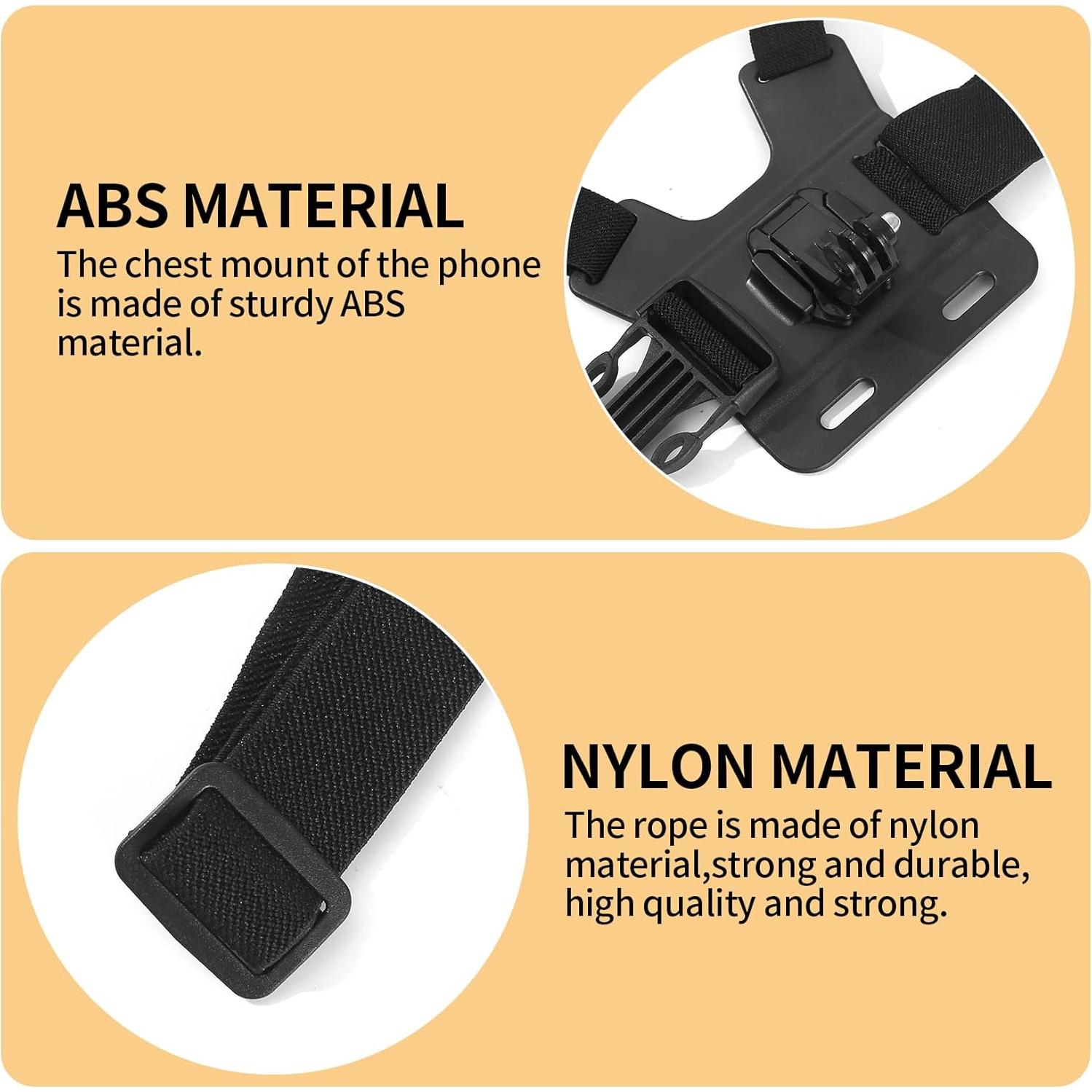 Soporte Ajustable para Pecho Bigemai para Teléfono Móvil