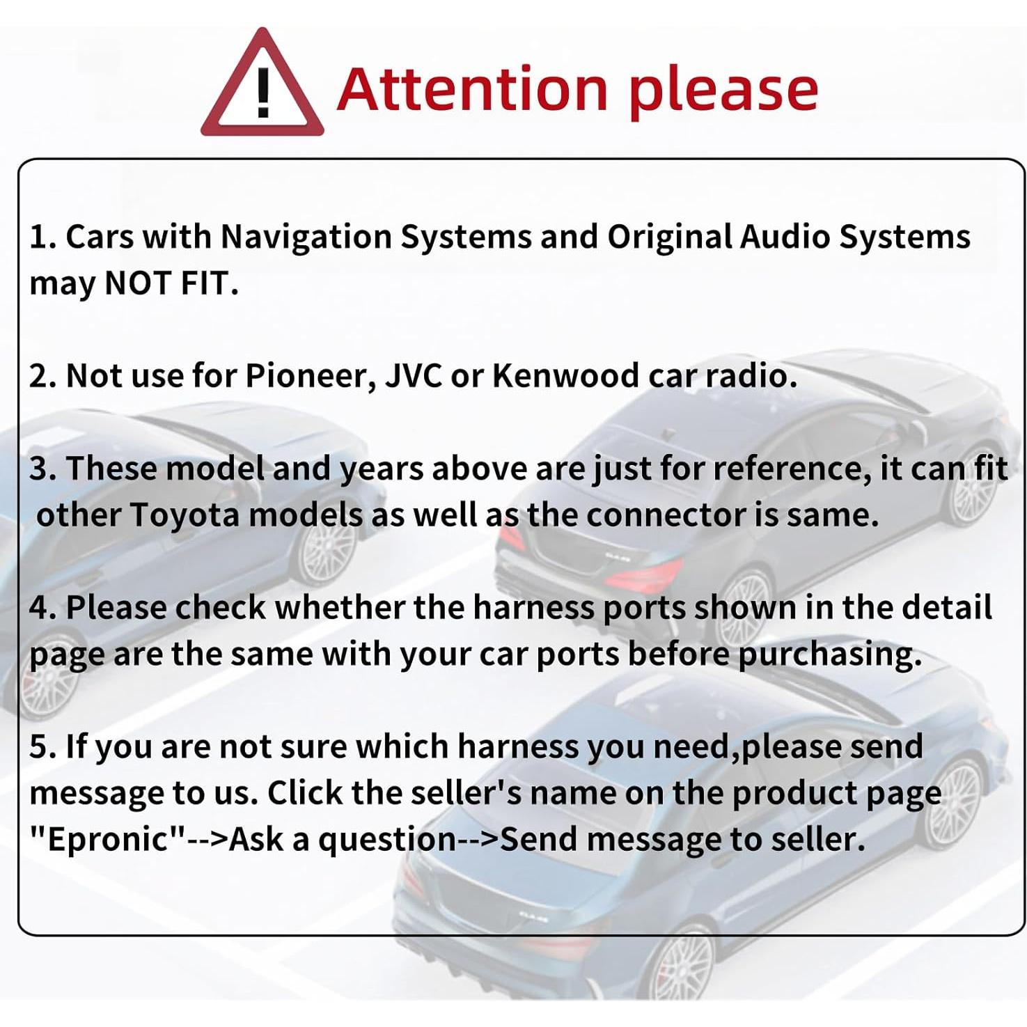 Arnés de Cableado de Radio Epronic GP-6 para Toyota 2012+