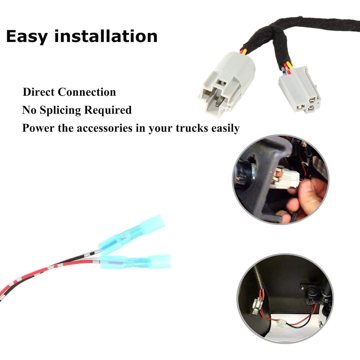 Adaptador de Energía 12V Lobo Rojo para Jeep Wrangler 2001-2022