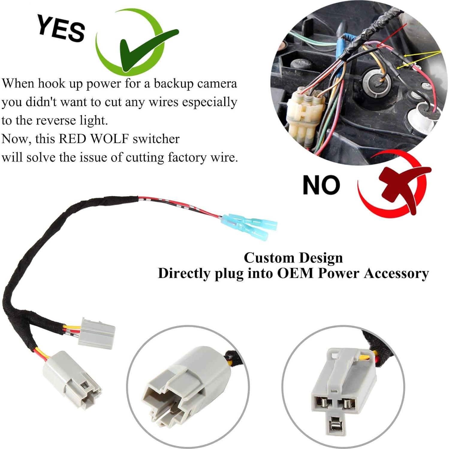 Adaptador de Energía 12V Lobo Rojo para Jeep Wrangler 2001-2022