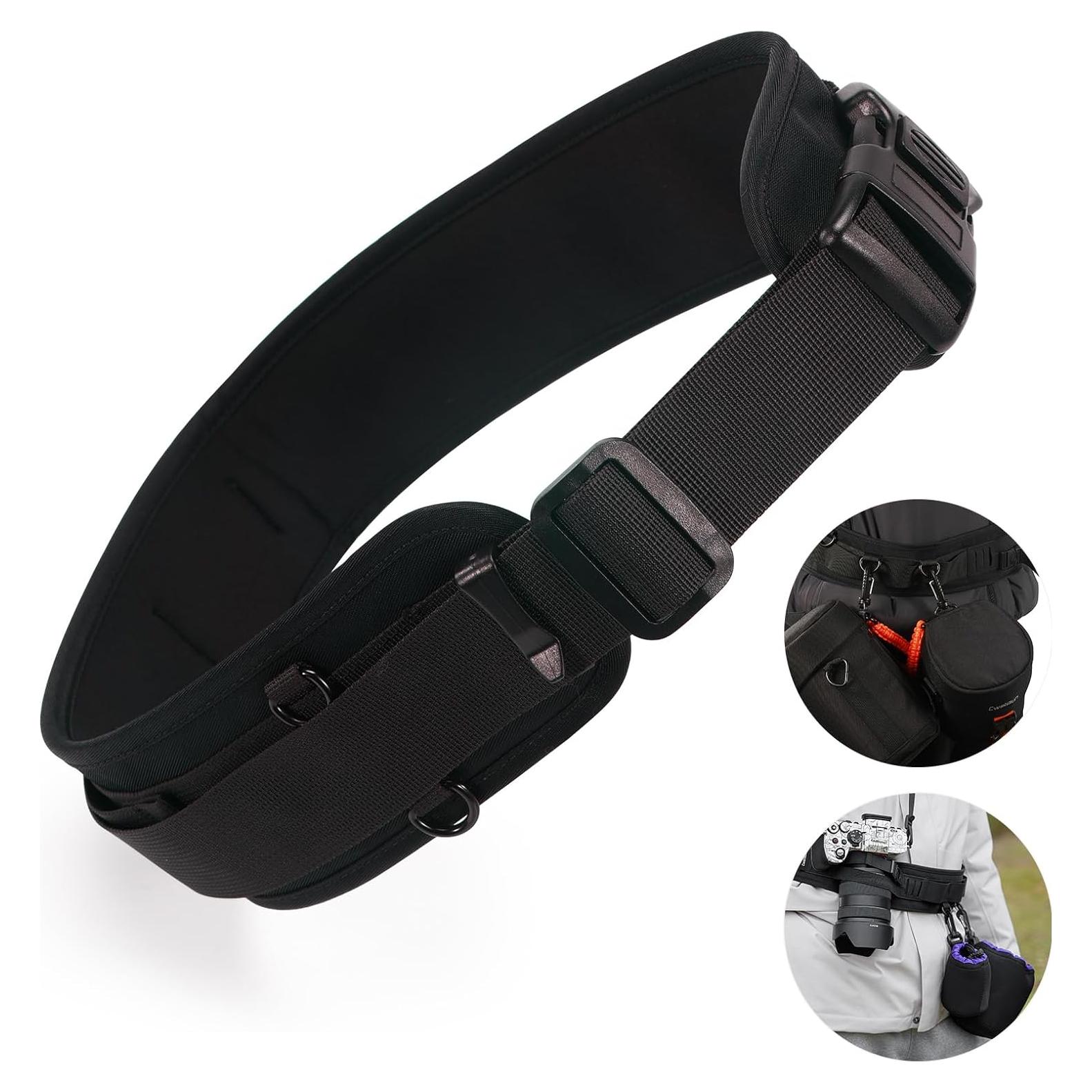 Cinturón Multi-Función Cwatcun Ajustable para Cámara 77.5-111.8 cm