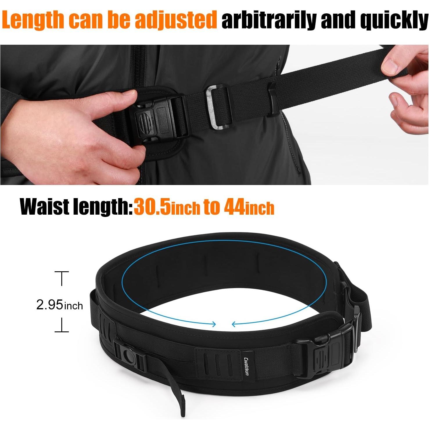 Cinturón Multi-Función Cwatcun Ajustable para Cámara 77.5-111.8 cm