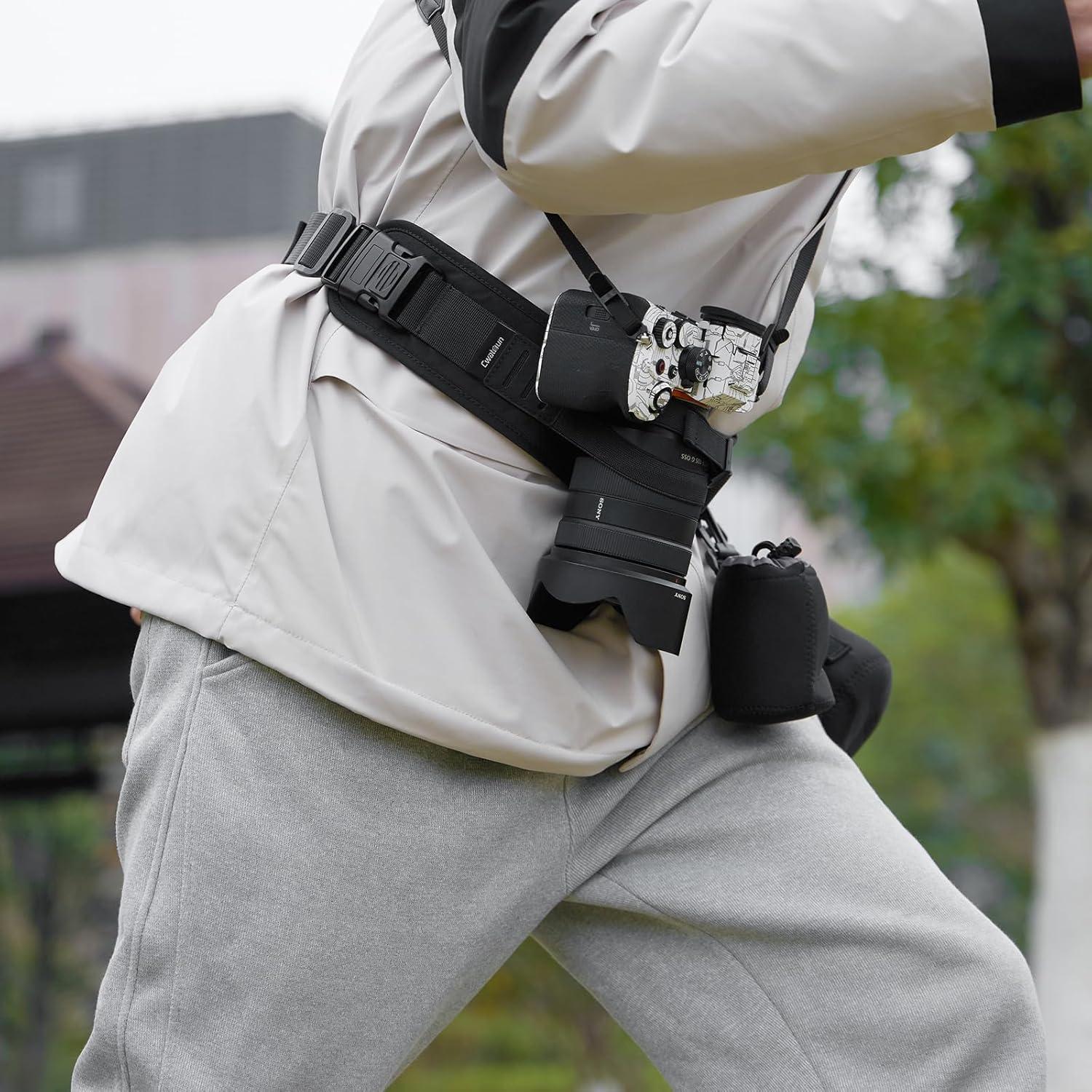 Cinturón Multi-Función Cwatcun Ajustable para Cámara 77.5-111.8 cm