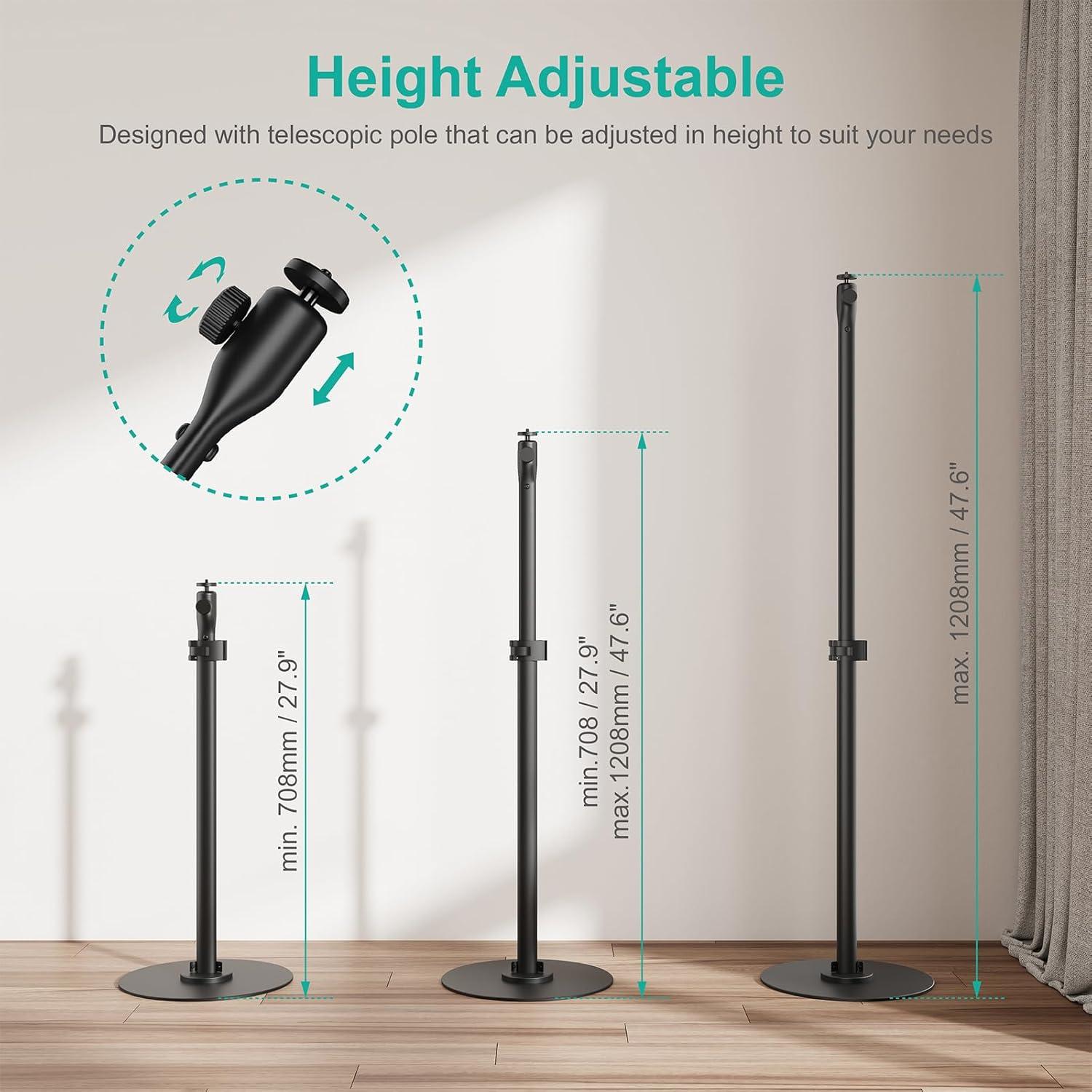 Soporte de Proyector WALI PM-004-B Ajustable hasta 121 cm