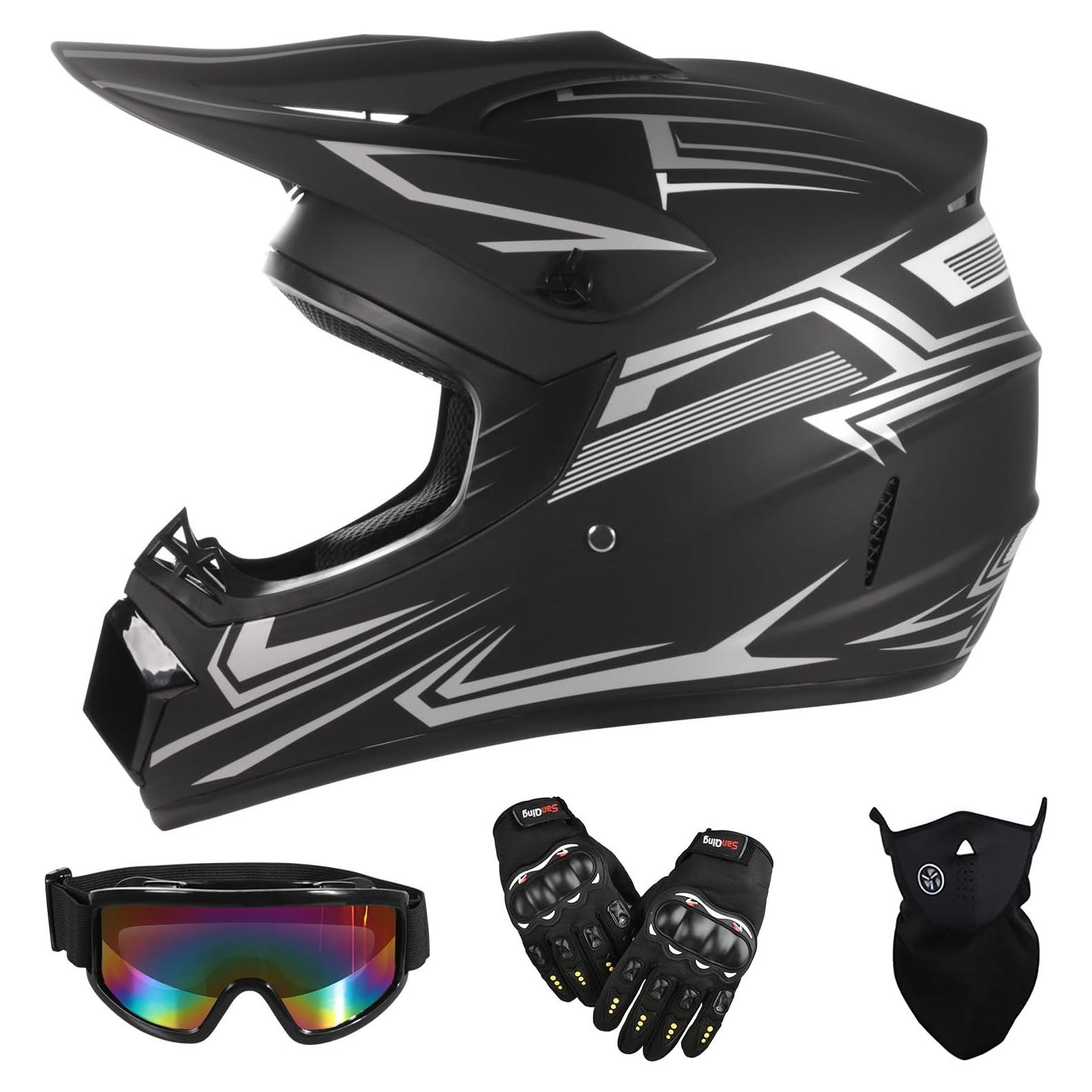 Casco de Motocross TIANDU HUANYING2024513 Set 4 Piezas