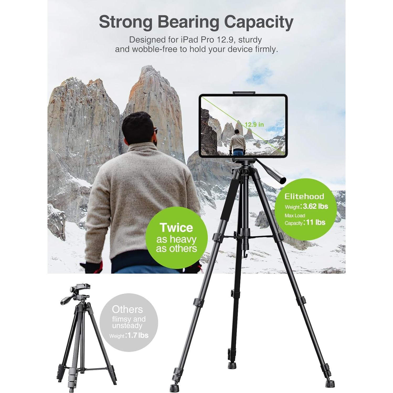 Trípode de Alta Resistencia Elitehood FT-5 para iPad Pro 12.9