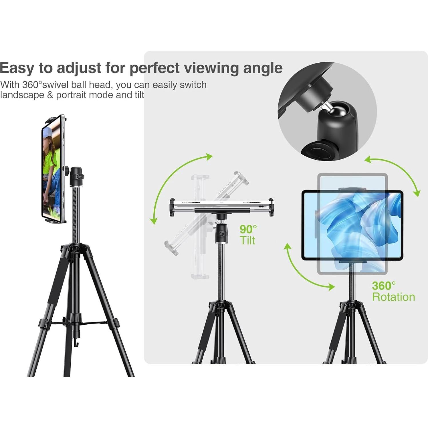 Trípode de Alta Resistencia Elitehood FT-5 para iPad Pro 12.9