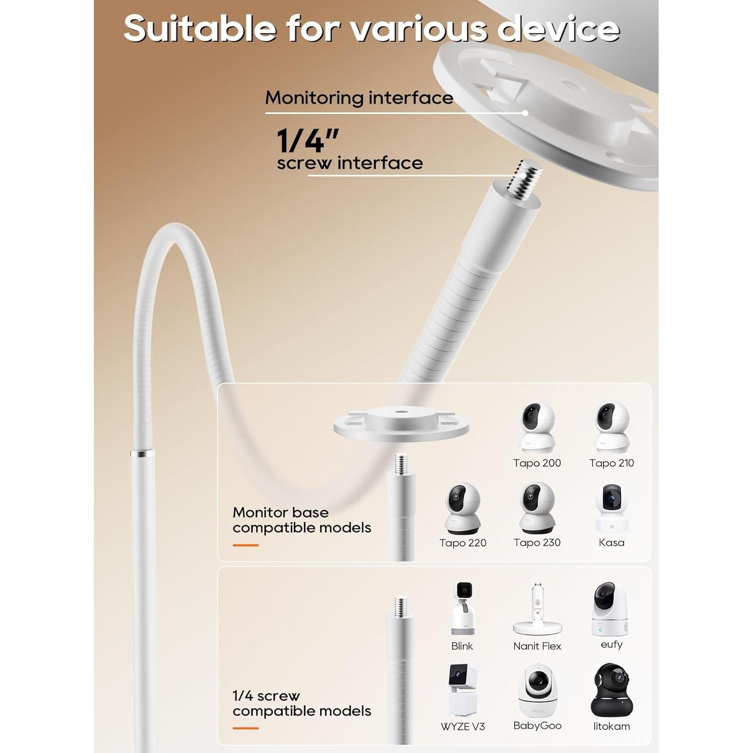 Soporte de Monitor de Bebé SAPESEHE 81 Pulgadas Ajustable