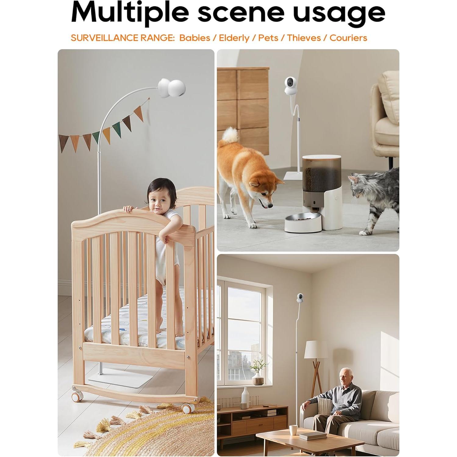 Soporte de Monitor de Bebé SAPESEHE 81 Pulgadas Ajustable